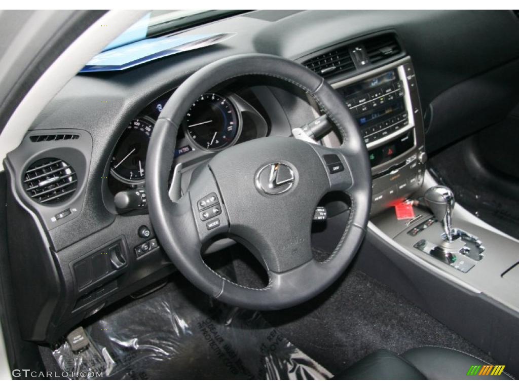 2009 Lexus IS 250 AWD Black Dashboard Photo #40326928