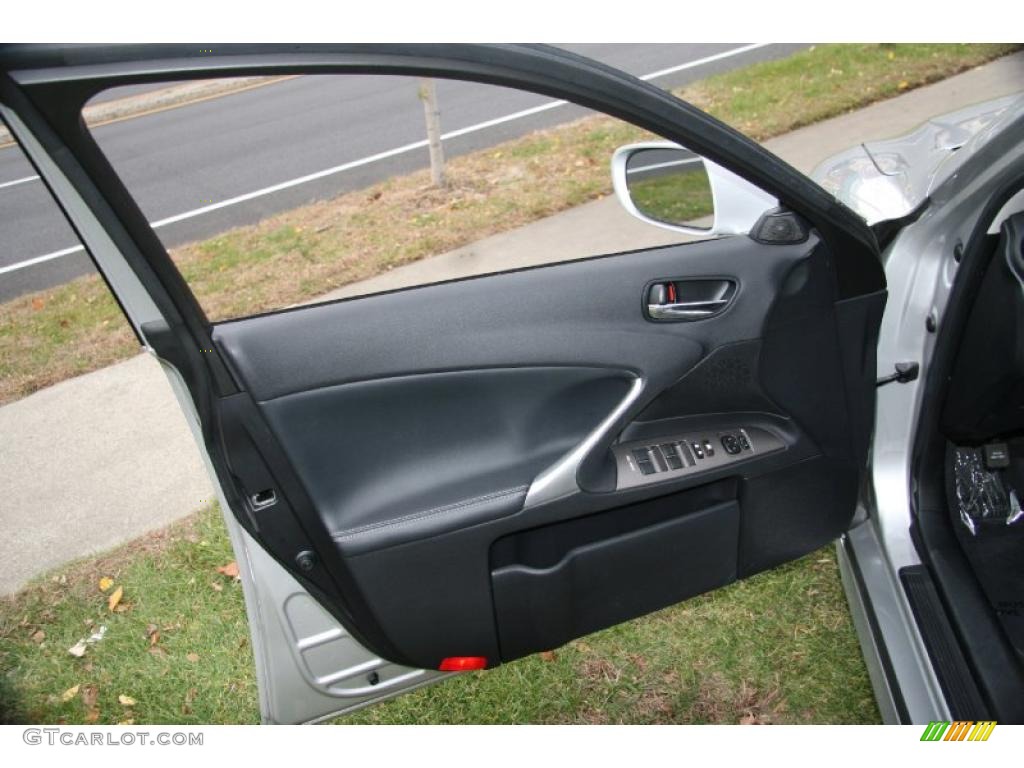 2009 Lexus IS 250 AWD Black Door Panel Photo #40326952