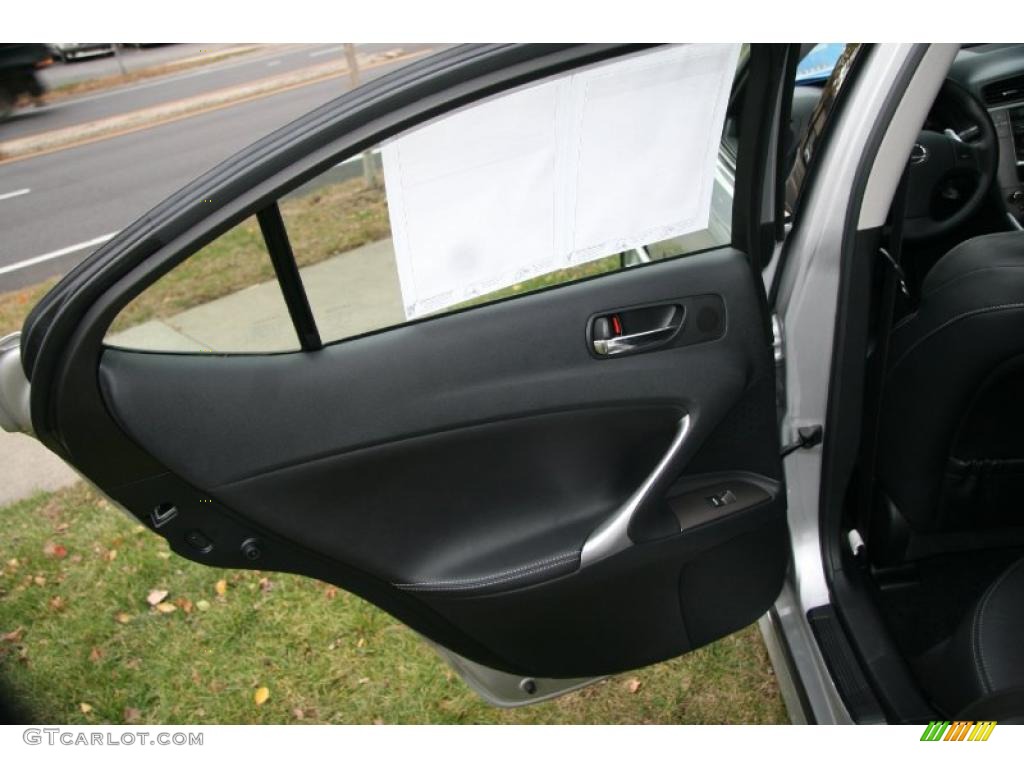 2009 Lexus IS 250 AWD Black Door Panel Photo #40326972