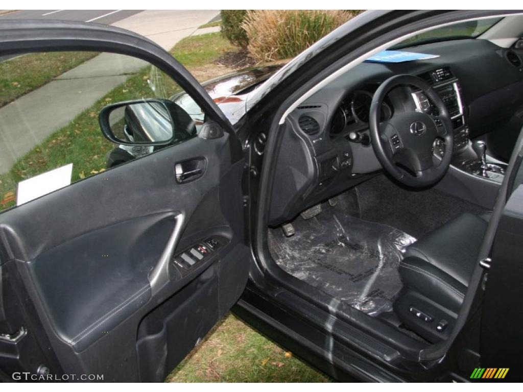Black Interior 2010 Lexus IS 250 AWD Photo #40327356