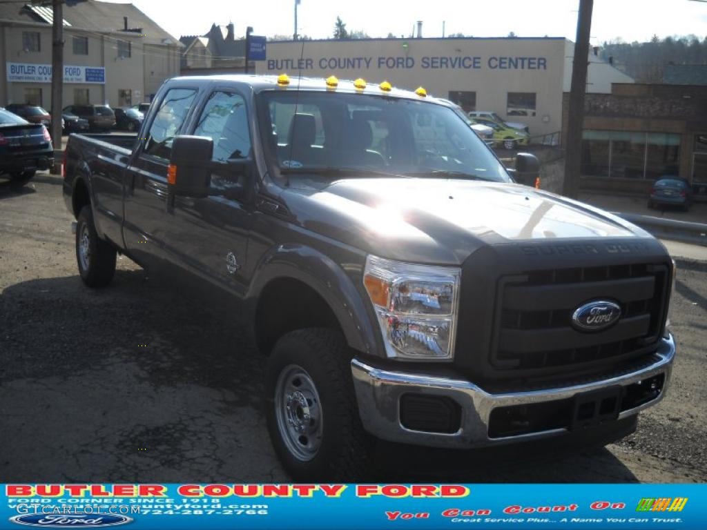 2011 F250 Super Duty XL Crew Cab 4x4 - Sterling Grey Metallic / Steel Gray photo #1