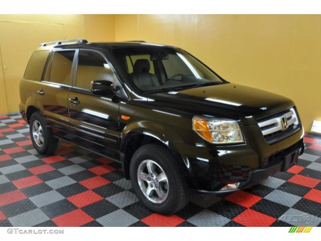 2008 Pilot EX-L 4WD - Formal Black / Saddle photo #1