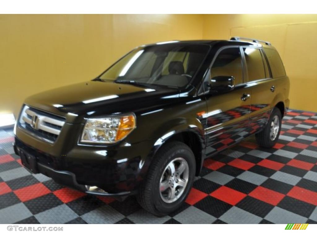 2008 Pilot EX-L 4WD - Formal Black / Saddle photo #2