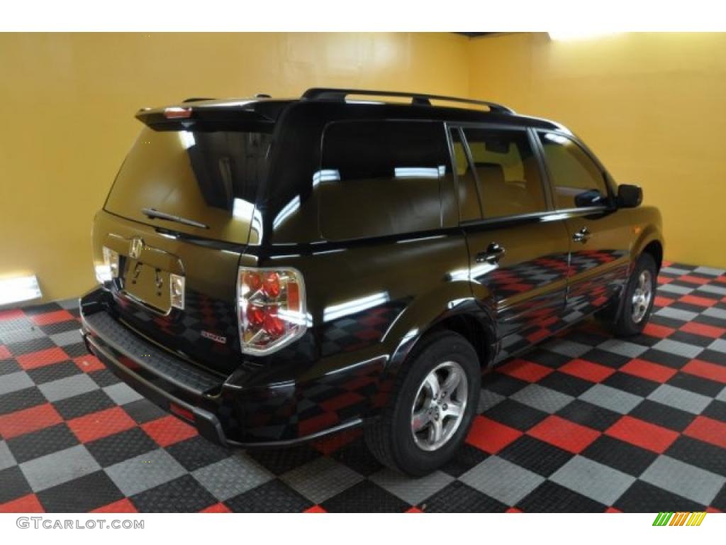 2008 Pilot EX-L 4WD - Formal Black / Saddle photo #4
