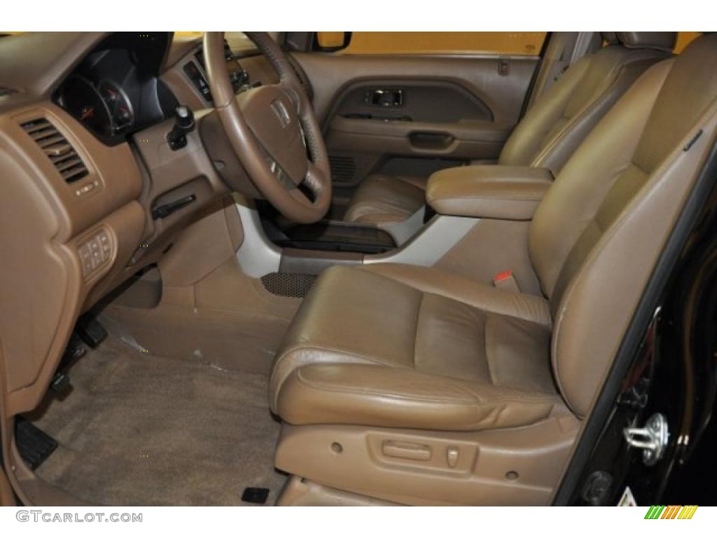 2008 Pilot EX-L 4WD - Formal Black / Saddle photo #10