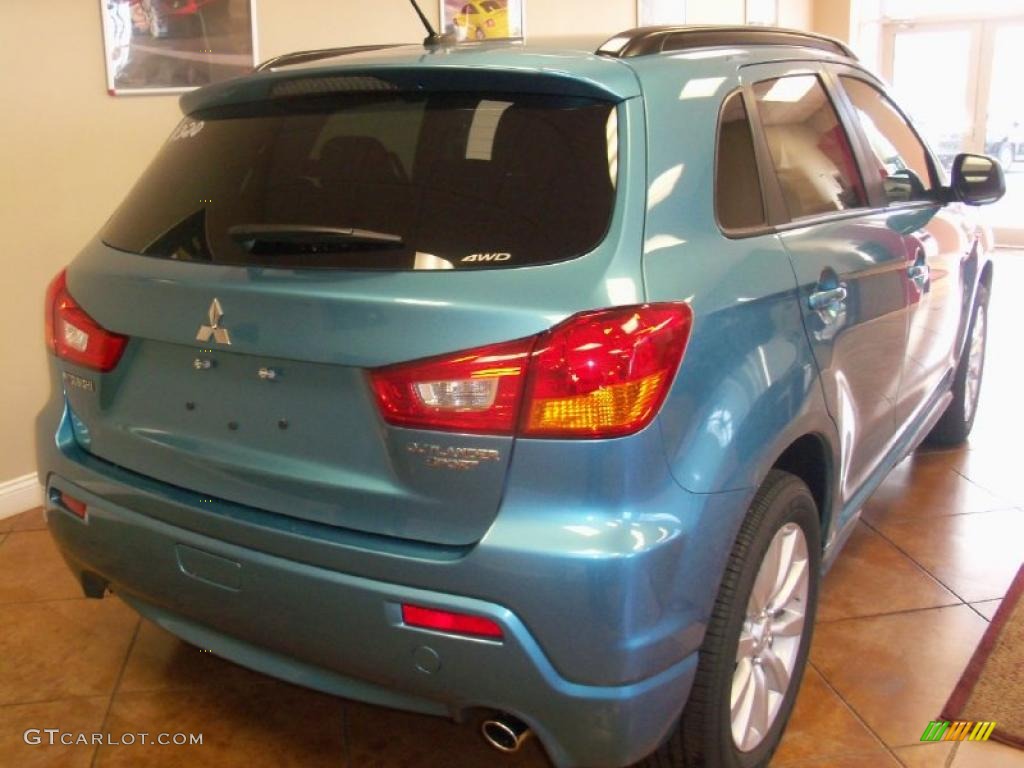 2011 Outlander Sport SE 4WD - Laguna Blue Metallic / Black photo #18