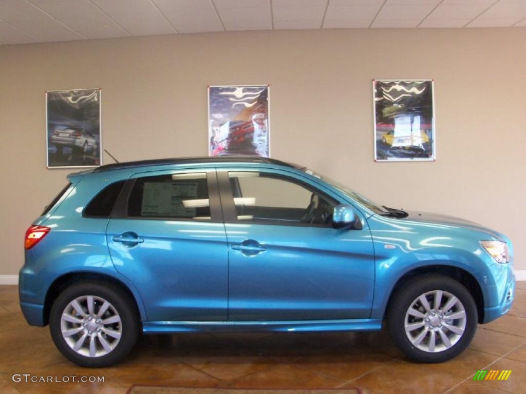 Laguna Blue Metallic 2011 Mitsubishi Outlander Sport SE 4WD Exterior Photo #40329493