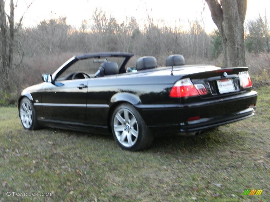 2002 3 Series 325i Convertible - Jet Black / Black photo #33