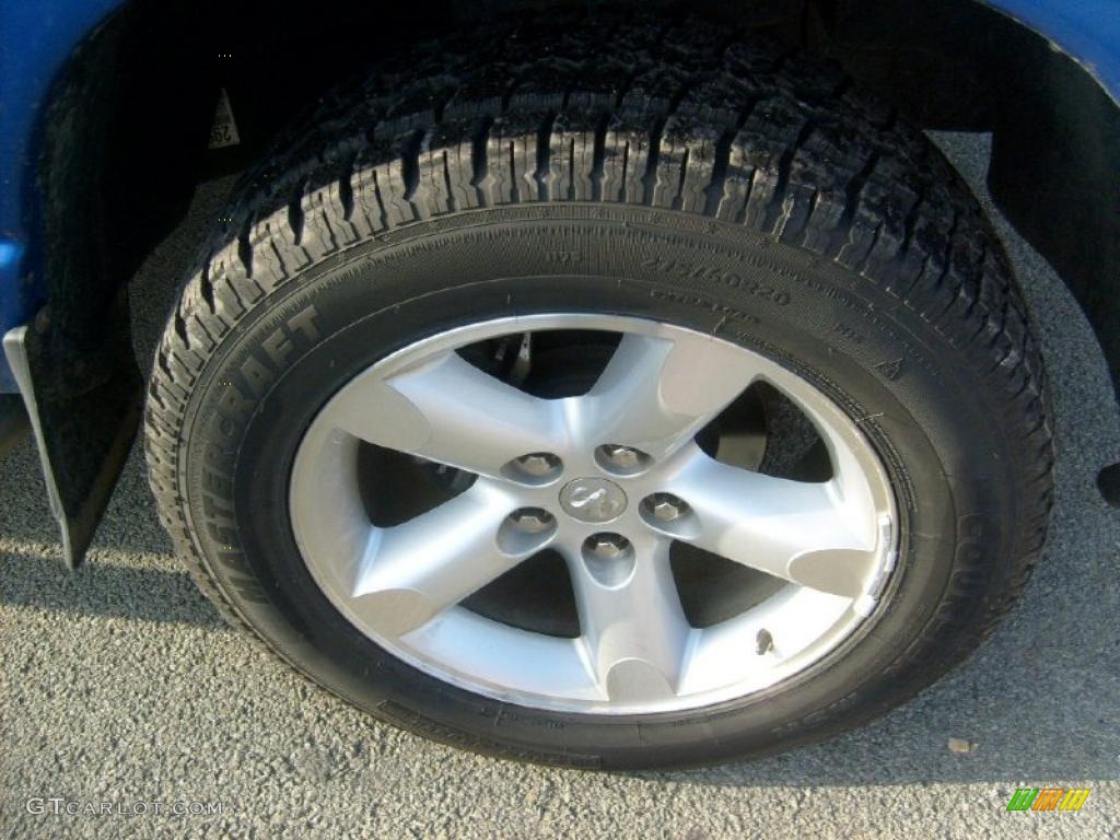 2008 Ram 1500 Big Horn Edition Quad Cab 4x4 - Electric Blue Pearl / Medium Slate Gray photo #9