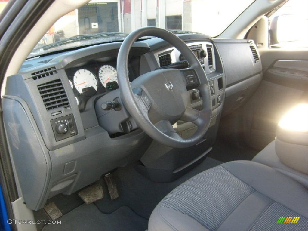 2008 Ram 1500 Big Horn Edition Quad Cab 4x4 - Electric Blue Pearl / Medium Slate Gray photo #12