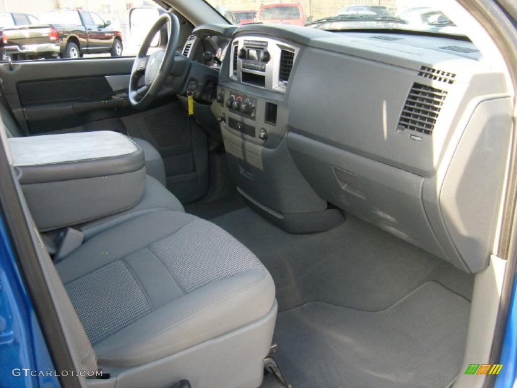 2008 Ram 1500 Big Horn Edition Quad Cab 4x4 - Electric Blue Pearl / Medium Slate Gray photo #20