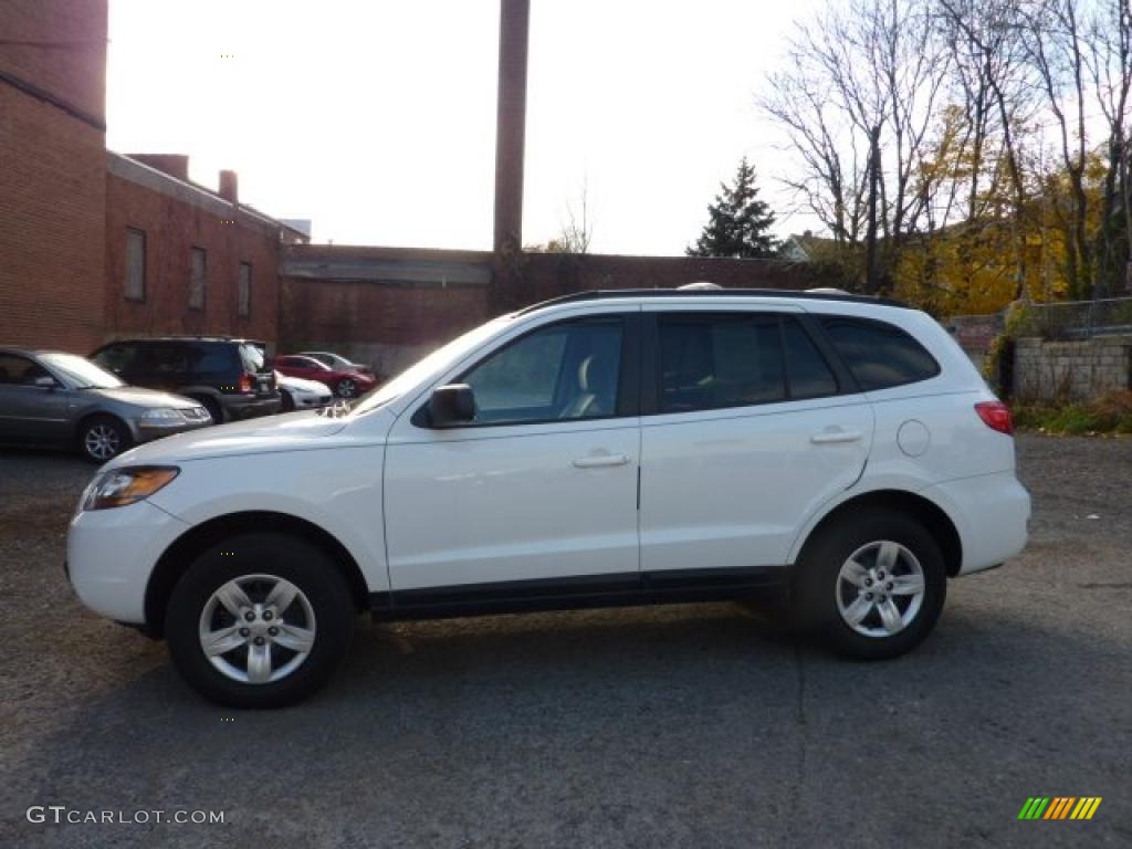 Powder White Pearl Hyundai Santa Fe