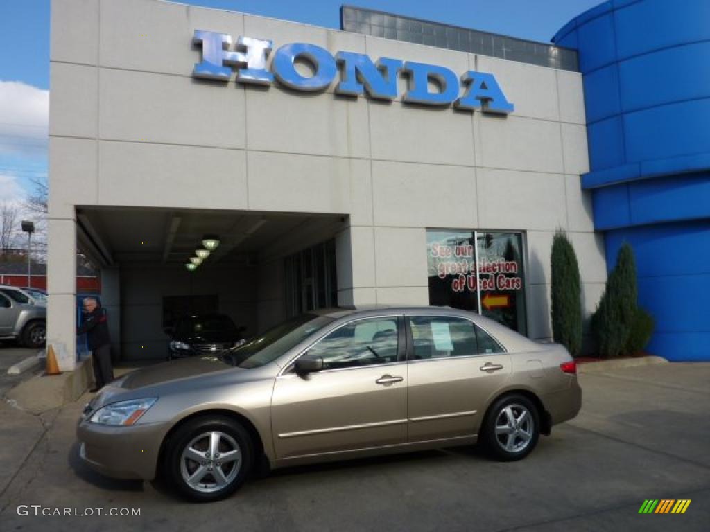 2005 Accord EX-L Sedan - Desert Mist Metallic / Ivory photo #1