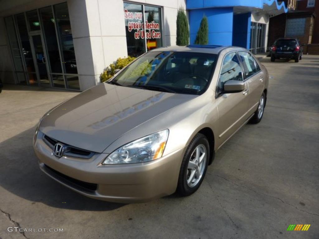 2005 Accord EX-L Sedan - Desert Mist Metallic / Ivory photo #11