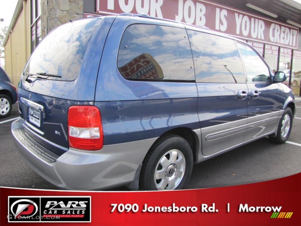 2003 Sedona LX - Blue Sapphire / Gray photo #3