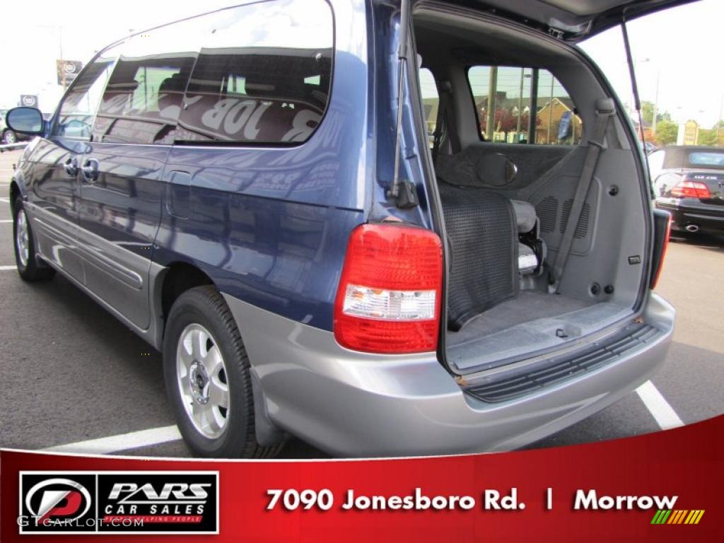 2003 Sedona LX - Blue Sapphire / Gray photo #9