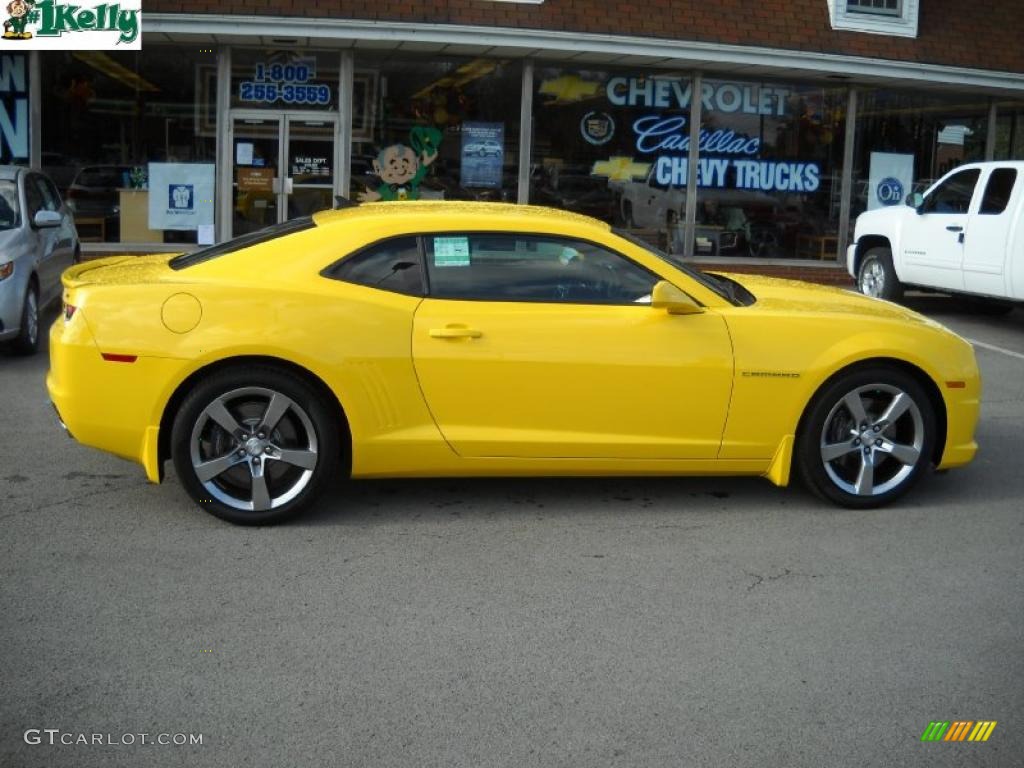 2011 Camaro SS/RS Coupe - Rally Yellow / Black photo #2