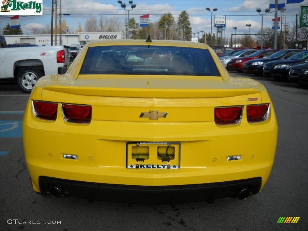 2011 Camaro SS/RS Coupe - Rally Yellow / Black photo #4
