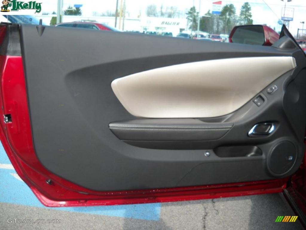 2011 Camaro SS/RS Coupe - Red Jewel Metallic / Beige photo #7