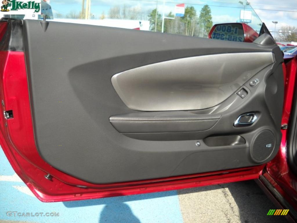 2010 Chevrolet Camaro LT Coupe Black Door Panel Photo #40335778