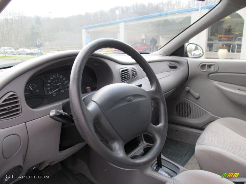 2001 Escort SE Sedan - Mineral Gray Metallic / Medium Graphite photo #6