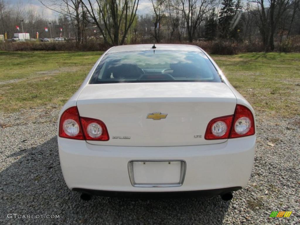 2008 Malibu LTZ Sedan - White / Cocoa/Cashmere Beige photo #5