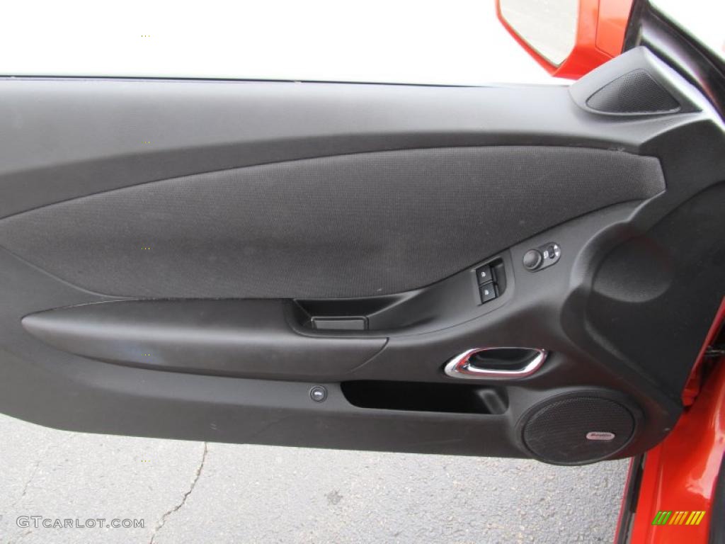 2010 Chevrolet Camaro LT/RS Coupe Black Door Panel Photo #40338439