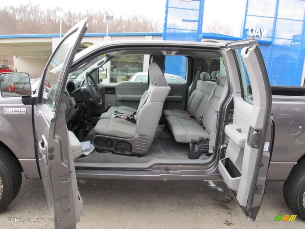 2004 F150 XLT SuperCab 4x4 - Dark Shadow Grey Metallic / Black/Medium Flint photo #5