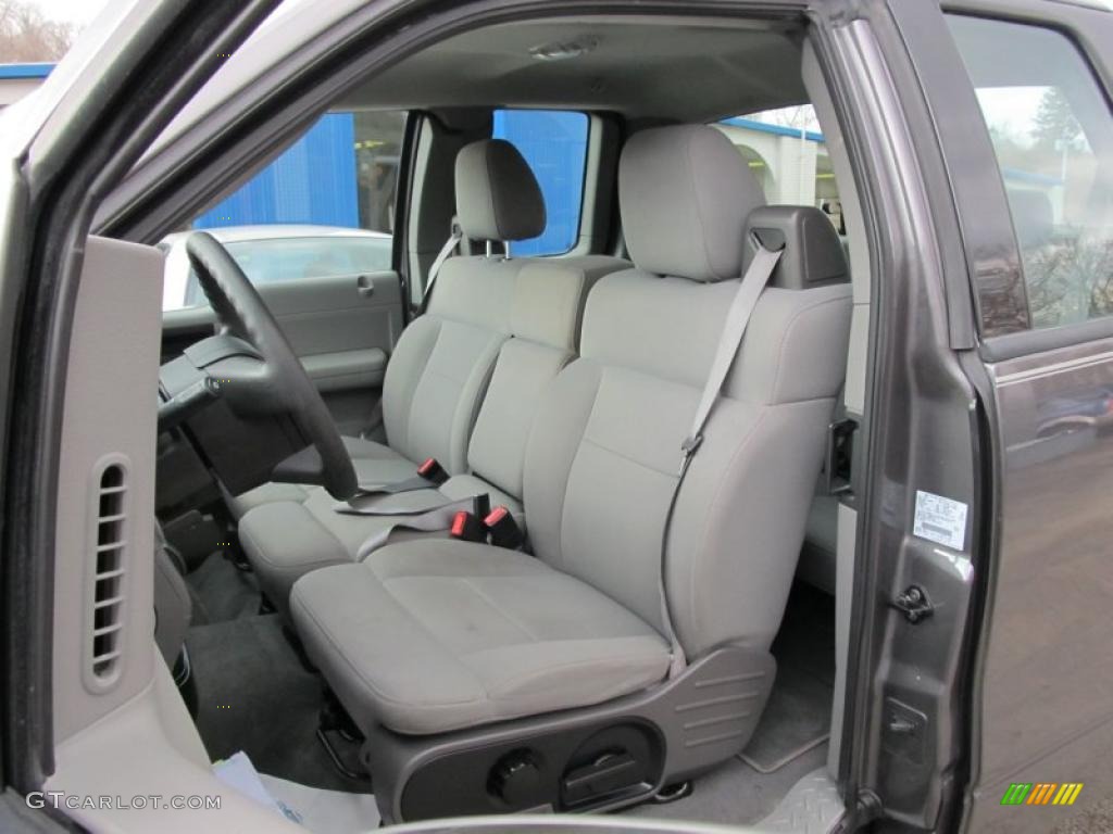 2004 F150 XLT SuperCab 4x4 - Dark Shadow Grey Metallic / Black/Medium Flint photo #6