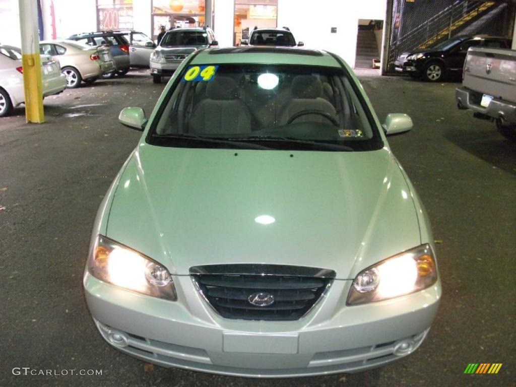 2004 Elantra GLS Sedan - Sea Shell Green / Gray photo #2