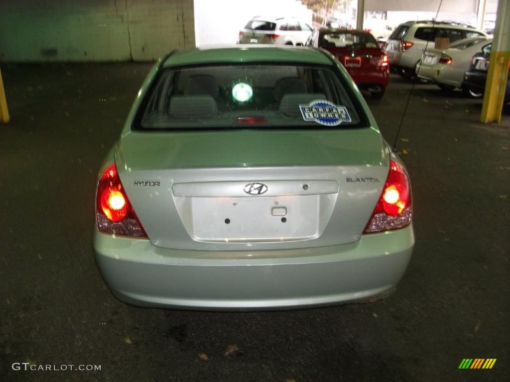 2004 Elantra GLS Sedan - Sea Shell Green / Gray photo #6