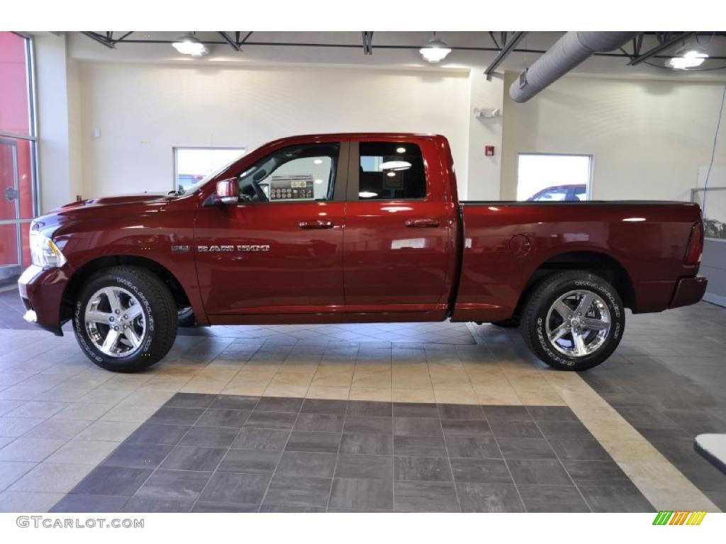 2011 Ram 1500 Sport Quad Cab - Deep Cherry Red Crystal Pearl / Dark Slate Gray photo #1