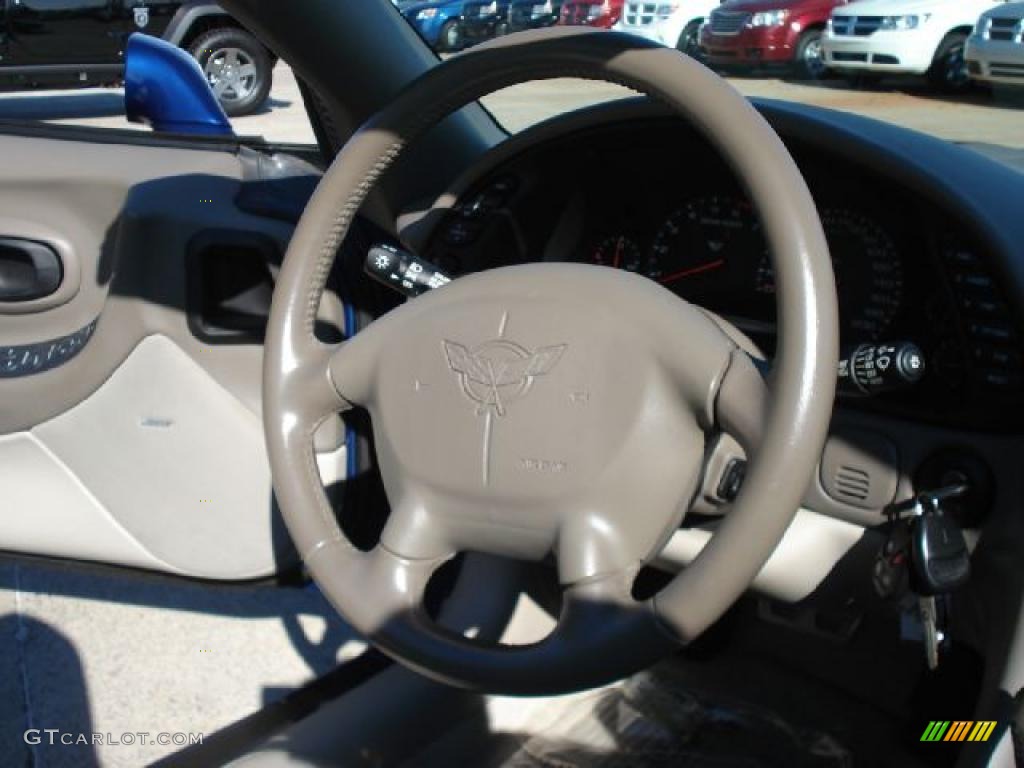 2004 Chevrolet Corvette Convertible Light Oak Steering Wheel Photo #40340111