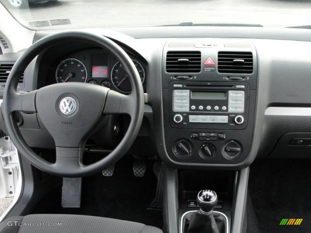 2009 Volkswagen Jetta S Sedan Anthracite Dashboard Photo #40342504