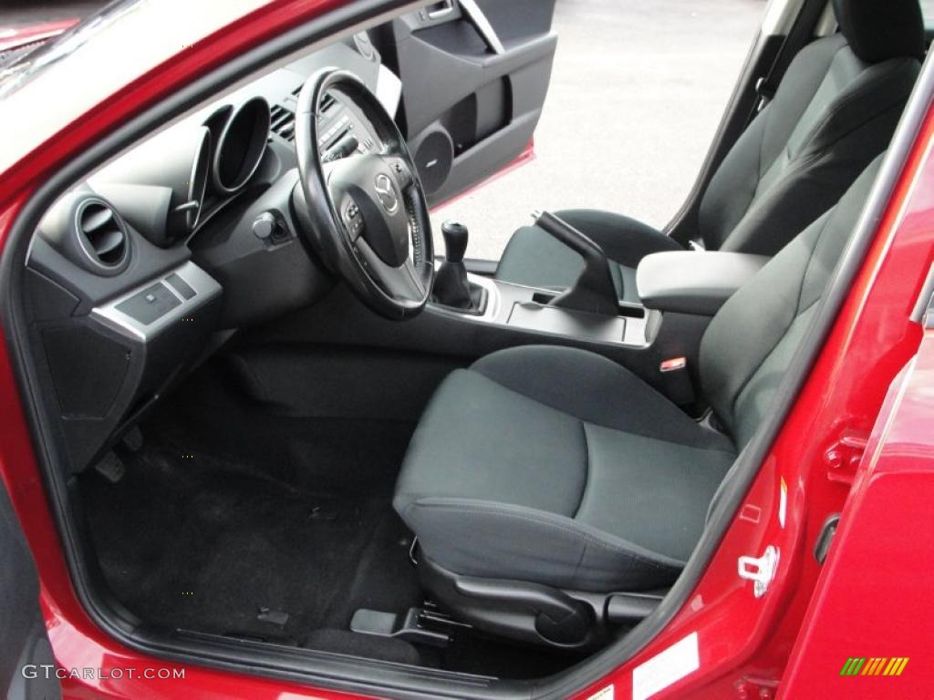 Black Interior 2010 Mazda MAZDA3 s Sport 4 Door Photo #40342548