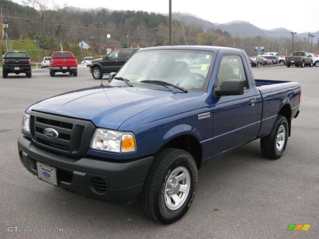 Vista Blue Metallic 2008 Ford Ranger XL Regular Cab 4x4 Exterior Photo #40343823