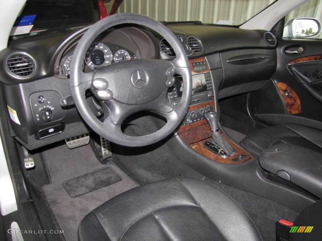 Black Interior 2006 Mercedes-Benz CLK 350 Cabriolet Photo #40345018