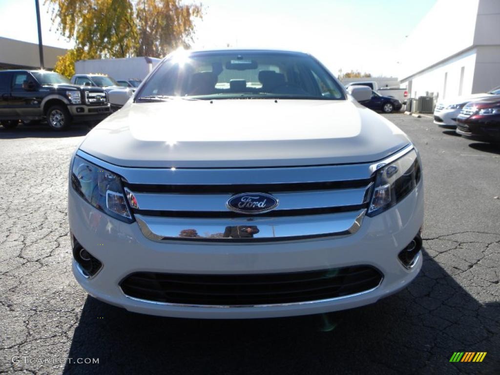2011 Fusion SEL V6 - White Suede / Medium Light Stone photo #7