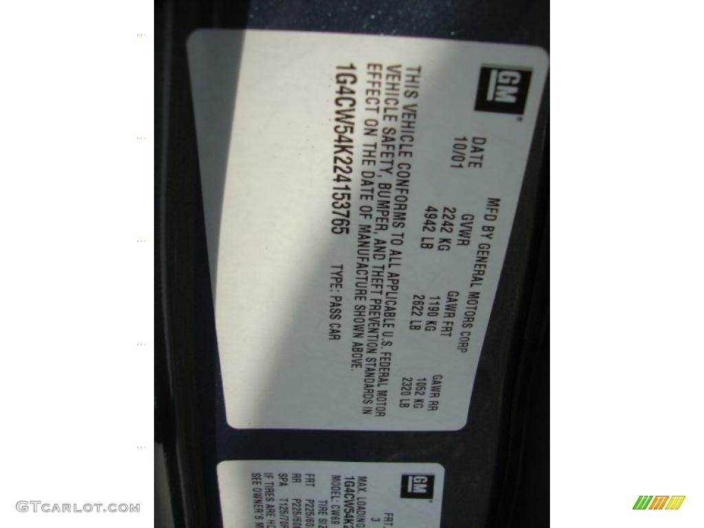 2002 Park Avenue  - Titanium Blue Metallic / Taupe photo #34