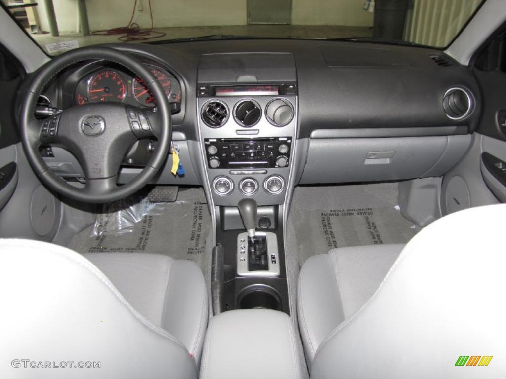 2008 Mazda MAZDA6 i Grand Touring Sedan Gray Dashboard Photo #40346594