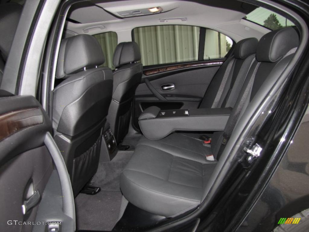 Black Interior 2009 BMW 5 Series 535i Sedan Photo #40347230