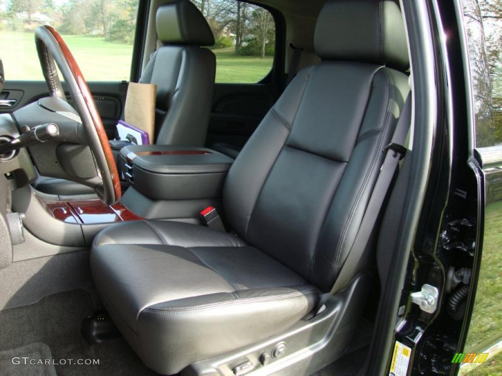 Ebony Interior 2008 Cadillac Escalade AWD Photo #40347382