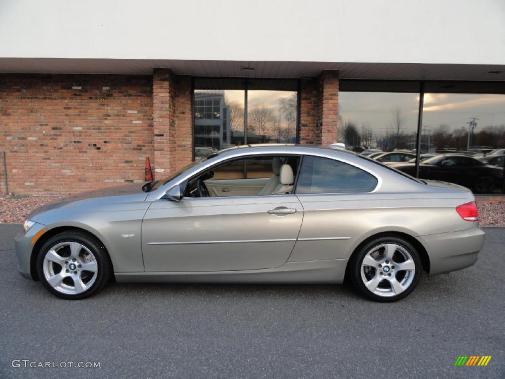 2007 3 Series 328xi Coupe - Platinum Bronze Metallic / Cream Beige photo #3