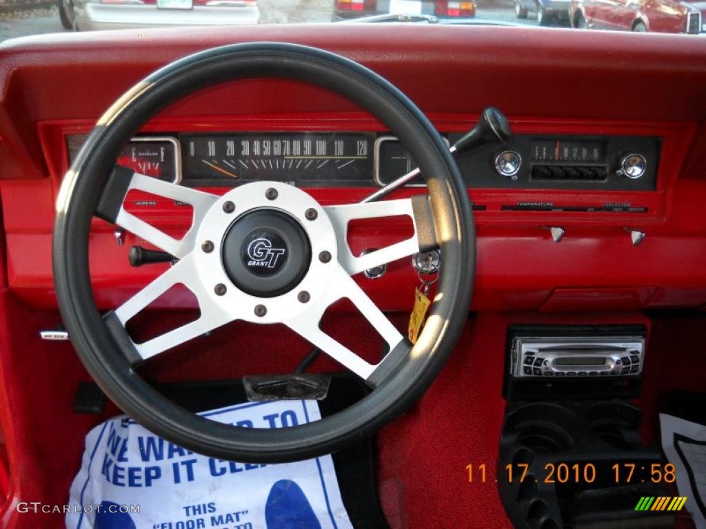 1967 Ford Fairlane 500 XL 2 Door Hardtop Red Dashboard Photo #40348154