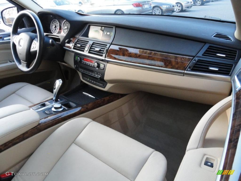 2008 X5 3.0si - Black Sapphire Metallic / Sand Beige photo #13