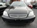 2000 Flamenco Black Pearl Honda Civic LX Sedan  photo #2