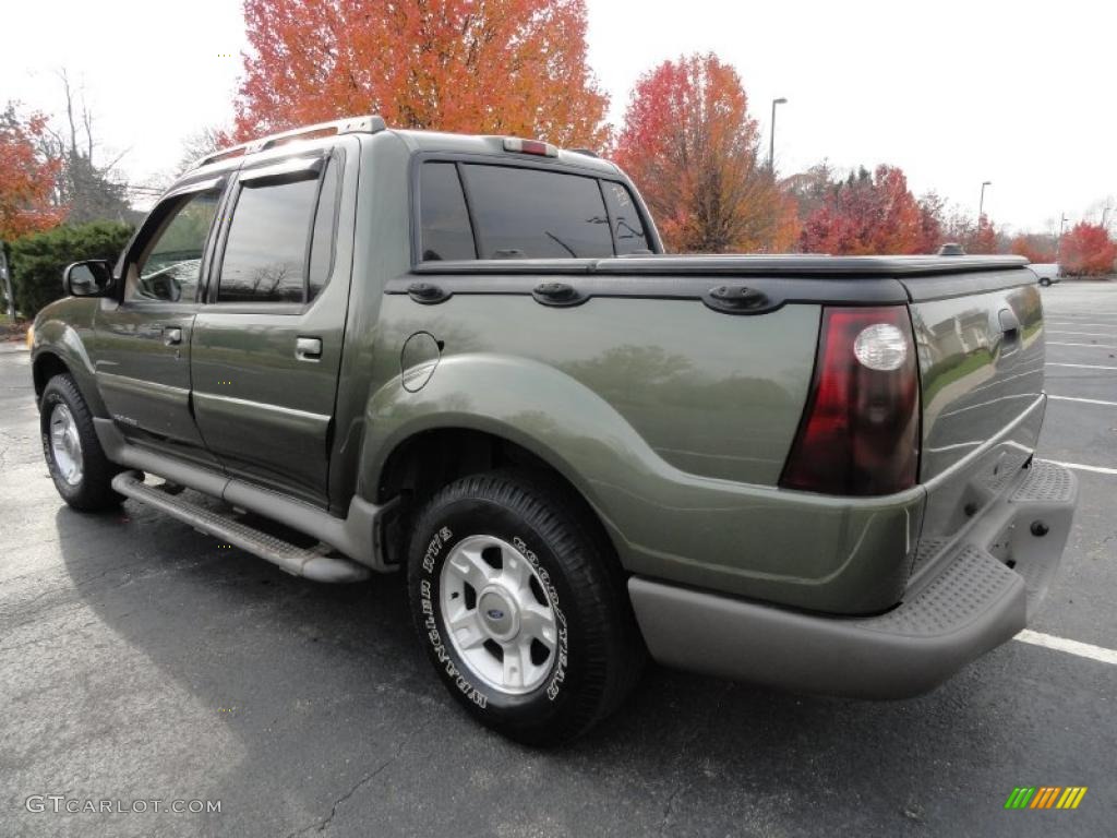 Estate Green Metallic 2001 Ford Explorer Sport Trac 4x4 Exterior Photo #40348953