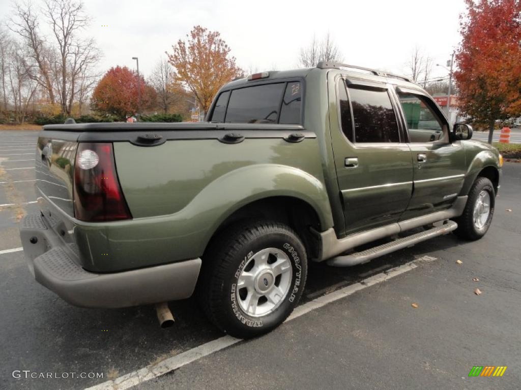 2001 Explorer Sport Trac 4x4 - Estate Green Metallic / Medium Prairie Tan photo #6