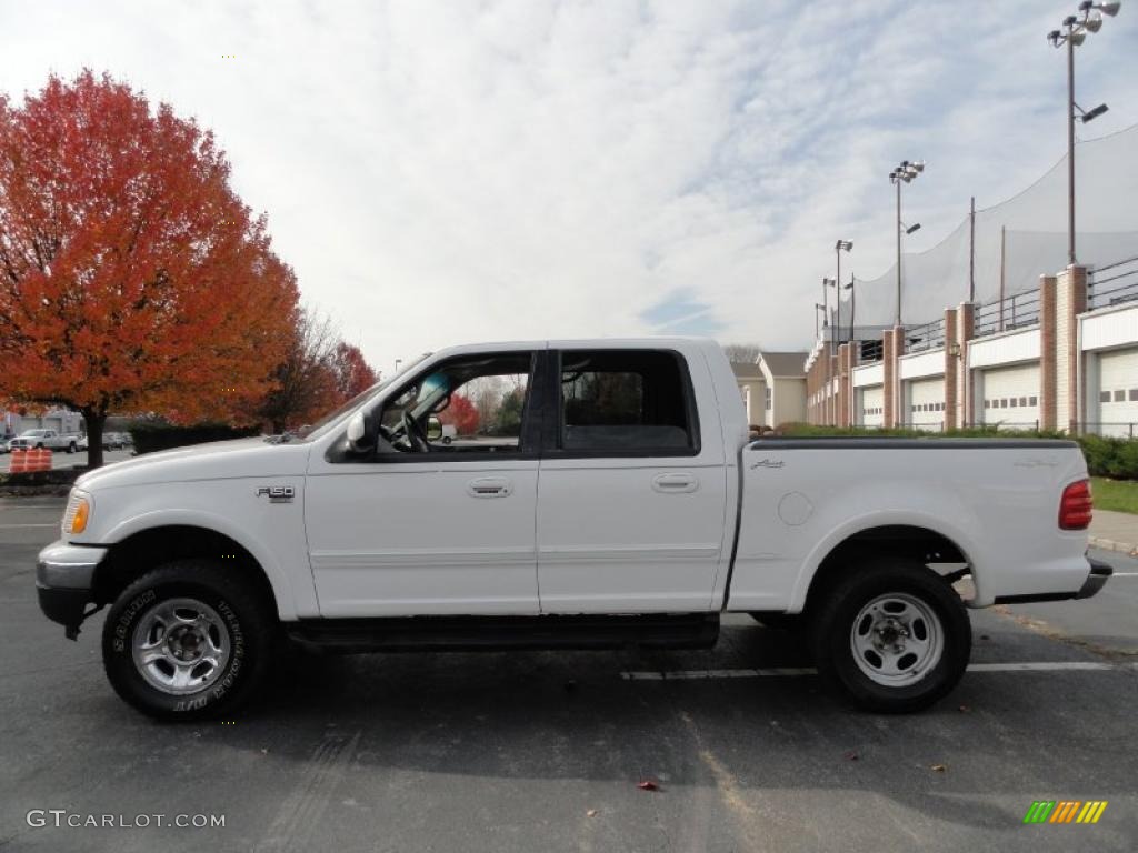 Oxford White 2001 Ford F150 XLT SuperCrew 4x4 Exterior Photo #40349214