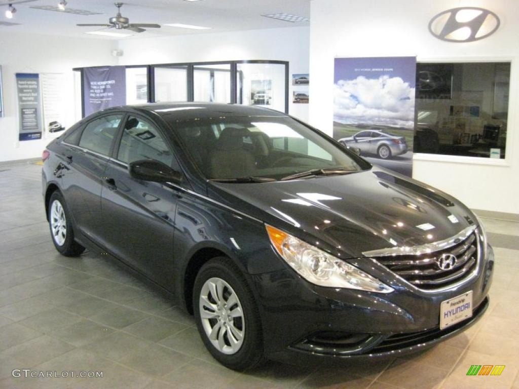 2011 Sonata GLS - Pacific Blue Pearl / Gray photo #4